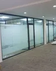 K2000 Aluminium Ofishin Partition Tare da Frosted Glass - 1