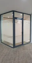 K2000 Aluminium Ofishin Partition Tare da Frosted Glass - 3