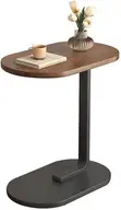 C-Shaped Compact Sofa Side End Table Mai Oval Top - 1