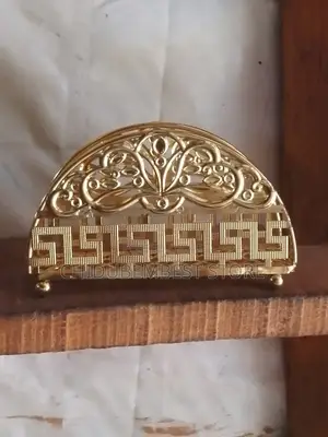 Gold Stainless Steel Holder na Serviette