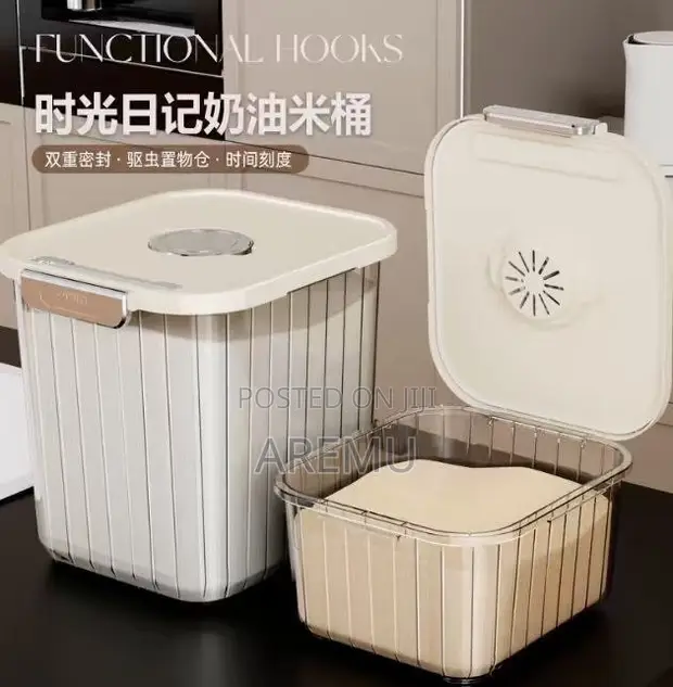20 Litre Acrylic Rice Storage Container - 1