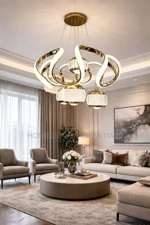 Golden Ball Study Room LED Chandelier - Creative Design