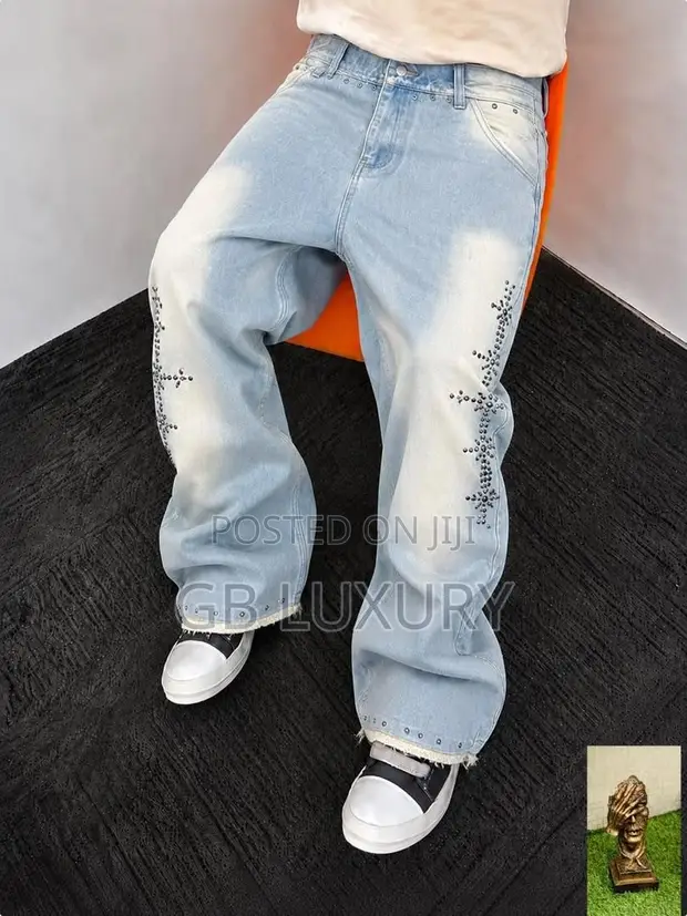 Men's 100K Baggy Jeans - Blue - 1