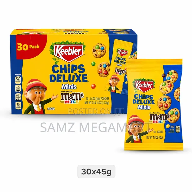 Keebler Chips Deluxe Minis Cookies with M&M's Minis (30x45g) - 1