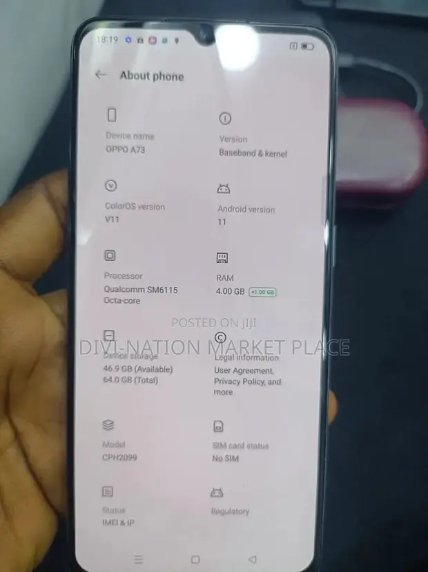 Oppo A73 64GB Blue - 1