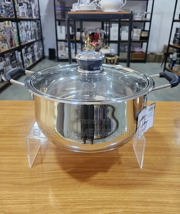 High Quality Stainless Steel Pot with Thermo-Control Lid (7L) - 1
