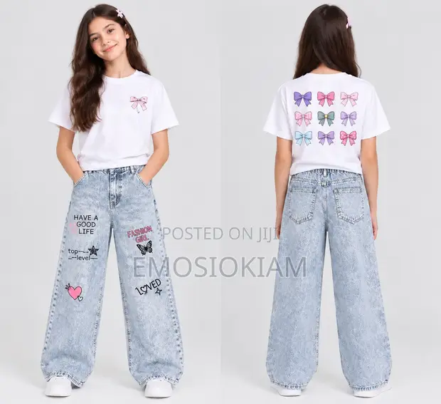 Kids Baggy Jeans and Tops - Brand New - 1