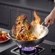 Wok Pan Bakin Karfe 304 (40cm, 38cm, 36cm) - 2