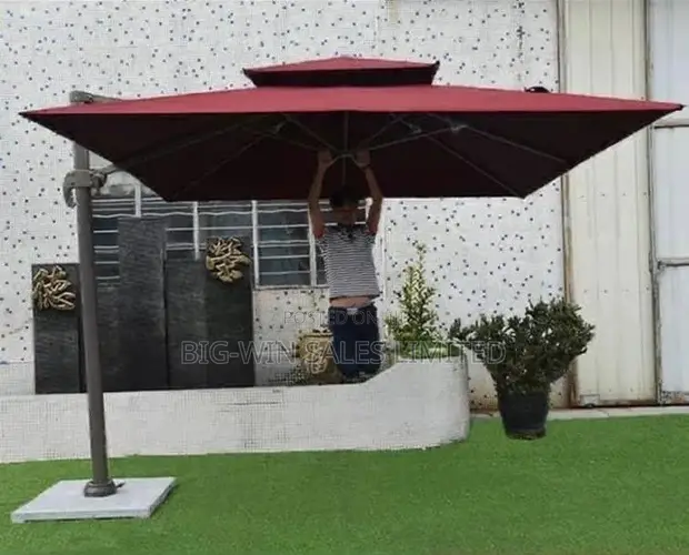 Outdoor Canopy with Marble Base - 1