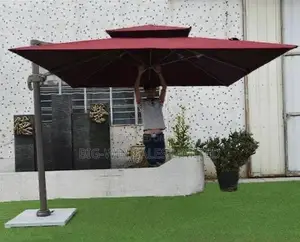 Outdoor Canopy with Marble Base