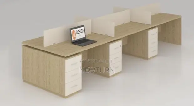 HDF Wooden Workstation mai Alawadun Ajiya - 1