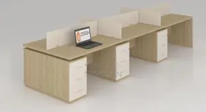HDF Wooden Workstation with Storage Drawers