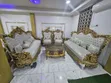 Royal Egyptian 8-Seater Sofa with Center Table and Stools - 2