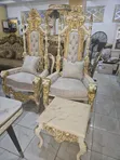 Home Interiors Sarki da Sarauniya Royal kujera da tebur - 1