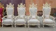 Home Interiors Sarki da Sarauniya Royal kujera da tebur - 2