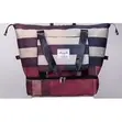 Large Capacity Foldable Stripe Travel Duffel Bag - Waterproof - 2