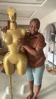Fiberglass BBL Mannequin - Half Body - 2
