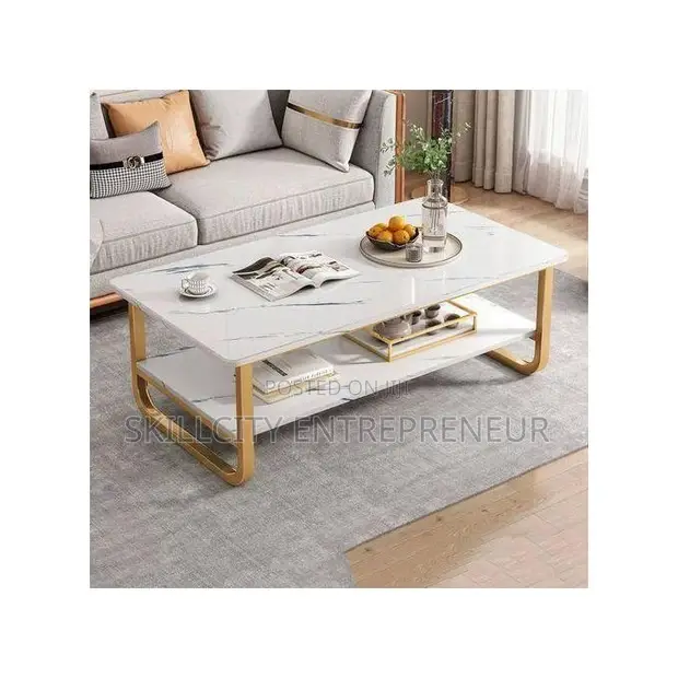 Simple MDF Top Center Table - 100x48x40cm - 1