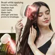 3-in-1 Rechargeable Hair Brush with Steam & Red Light - 4