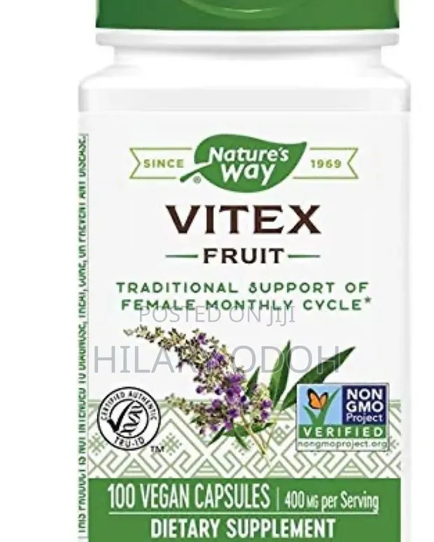 Nature's Way Vitex Fruit 400mg, 100 Vegetarian Capsules - 1