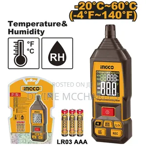 Ingco Digital Humidity da Temperature Meter HETHT031