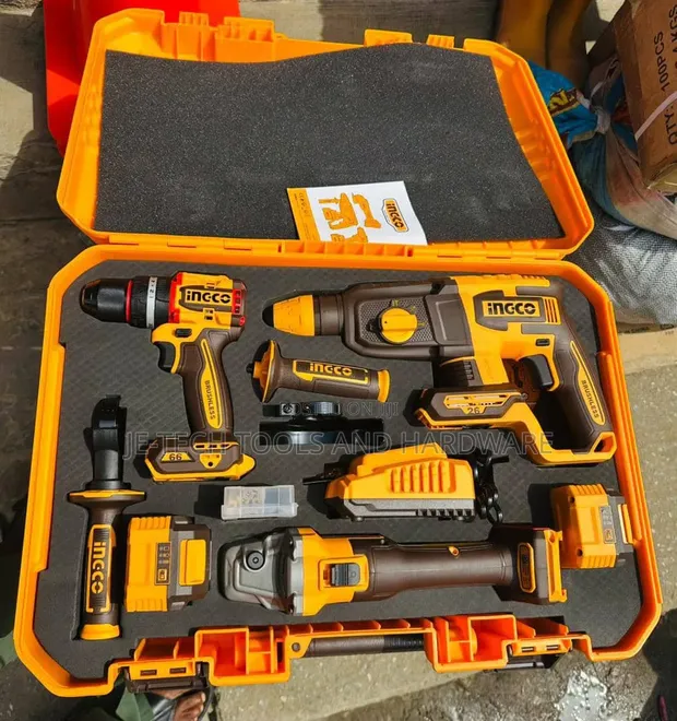 Ingco 20V 3-Piece Cordless Combo Kit (COSLI241198) - 1