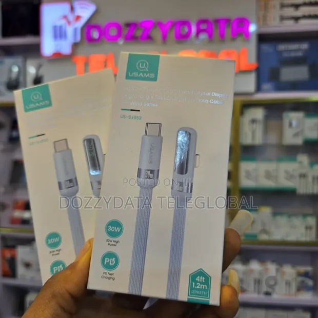 USAMS Wind Series 30W Type-C zu Lightning Cable (US-SJ652) - 1