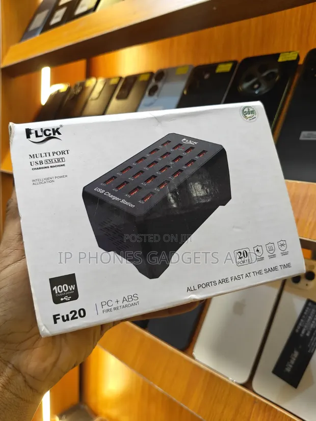 FLCK Fu20 20-Port 100W USB Charging Station - Brand New - 1