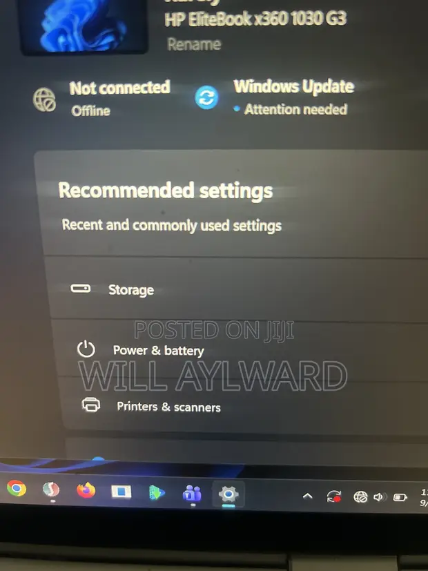 HP EliteBook x360 1030 G3 Laptop - Intel Core i5, 8GB RAM, 250GB SSD - 1