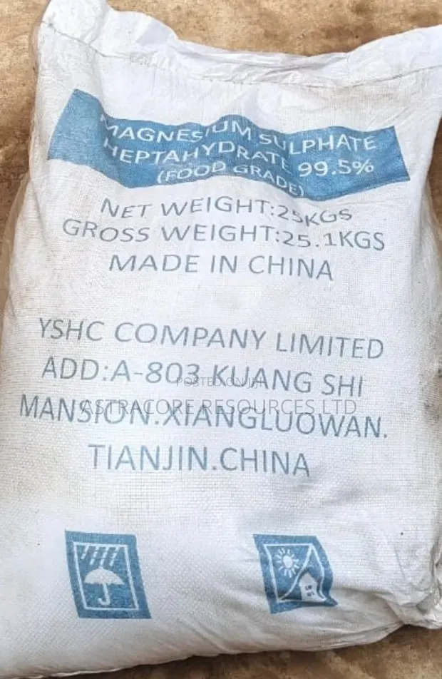 Magnesium Sulphate Heptahydrate 25kg (Food Grade 99.5%) - Gishirin Epsom - 1