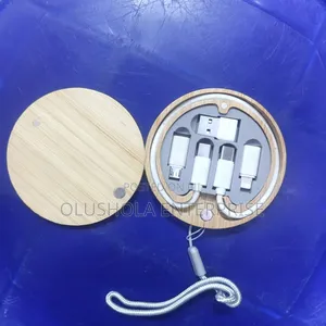 Bamboo Phone Charger Set