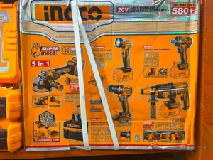 Ingco 5-in-1 Cordless Power Tool Set