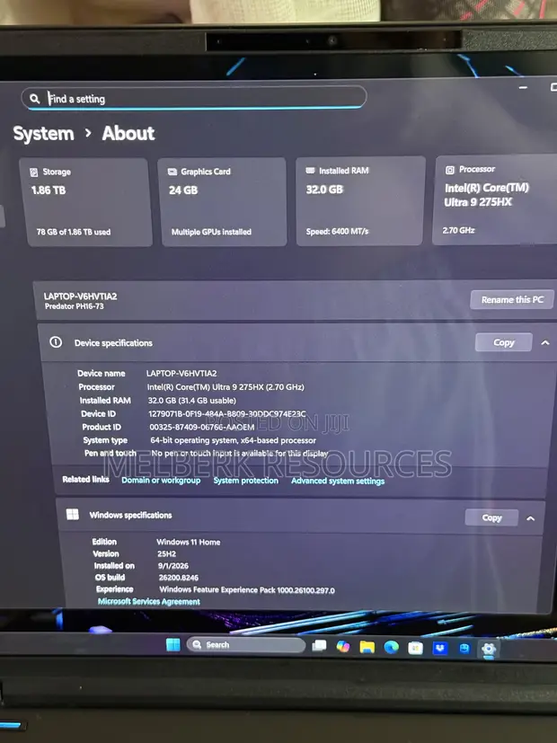 Acer Predator Helios Neo 16 Gaming Laptop - Intel Core Ultra 9, RTX 5090, 32GB RAM, 2TB SSD - 1