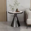 Modern Marble Top Round Side Table - 2