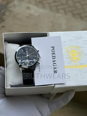 Poedagar Active Chronograph Leather Watch