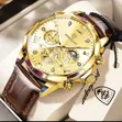 Poedagar Active Chronograph Leather Watch - 4