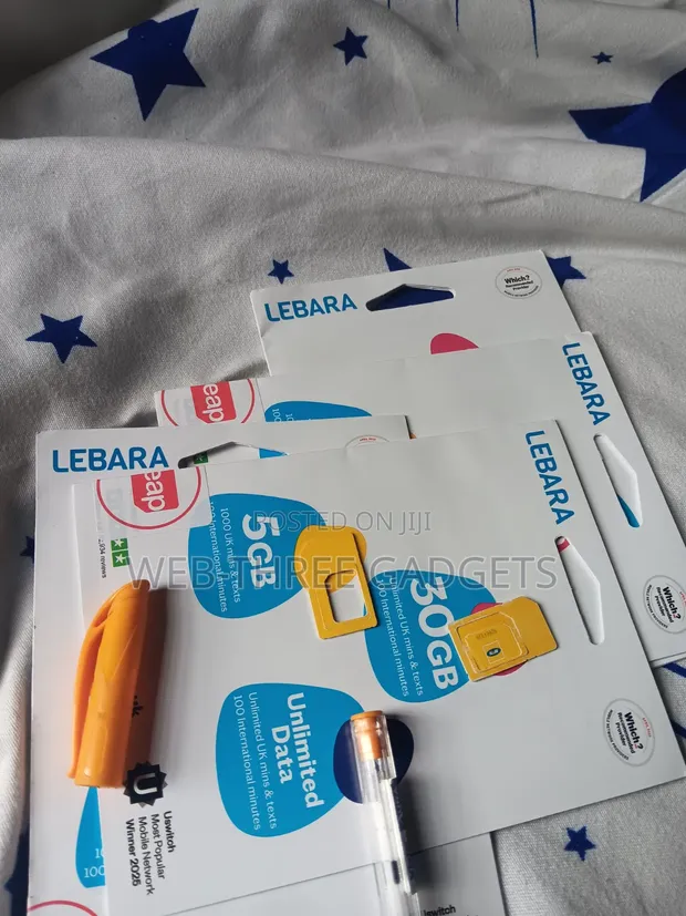 Lebara UK SIM Card - UK Number - 1