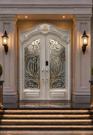 Premium 7x5ft Heavy Duty 100mm Glass Armored Door - Rust Proof