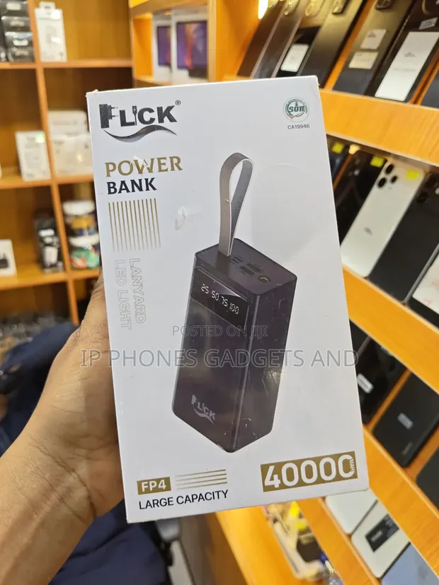 Flick FP4 40000mAh Large Capacity Power Bank (Black) - 1