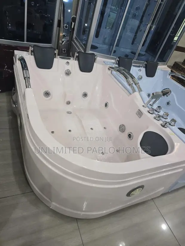New 4-Person Corner Jacuzzi Tub with Jets - 1