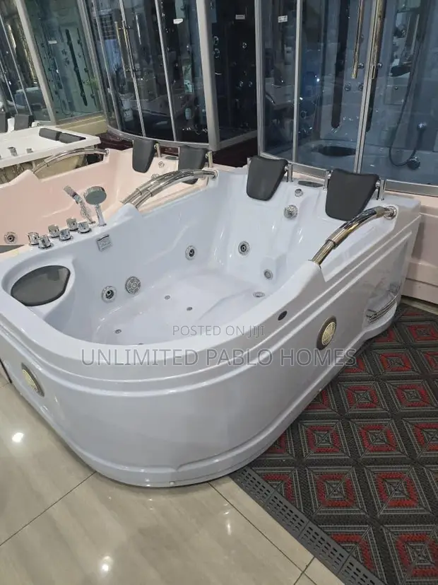 Brand New 4-Person Corner Jacuzzi Bathtub - 1