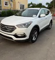 2017 Hyundai Santa Fe White - 2