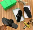 La Black Leather Woven Strap Thong Sandals - Girman 42-45 - 2