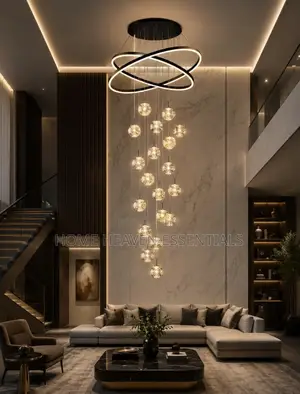 Ring LED Ball Light Chandelier for Living Room