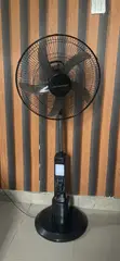 18-Inch Rechargeable Solar Fan with Panel - 1