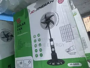 18-Inch Rechargeable Solar Fan Mai Girma Tare Da Panel