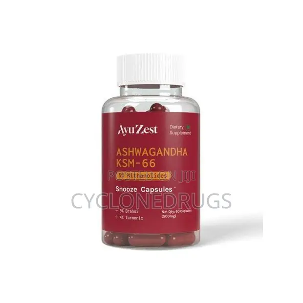 KSM-66 Ashwagandha 6000mg - Sleep & Stress Support, 60 Capsules - 1