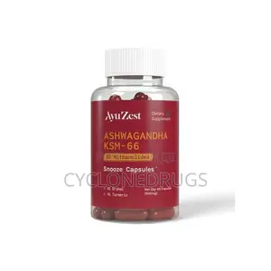 KSM-66 Ashwagandha 6000mg - Tallafi Ga Barci & Damuwa, Kapsul 60