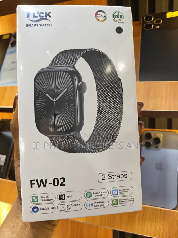 FLCK FW-02 Smart Watch AMOLED with 2 Straps & Wireless Charging - 1