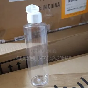 100ml Transparent Plastic Bottle with Flip Cap